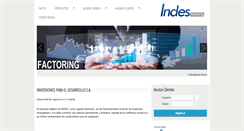 Desktop Screenshot of indes.cl